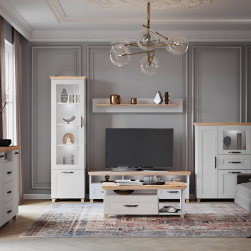 Contempo glass cabinet - low