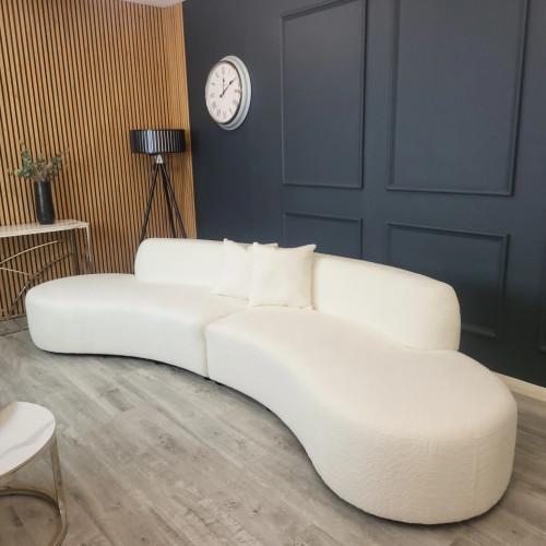 Miami Curved Cinema Boucle Sofa