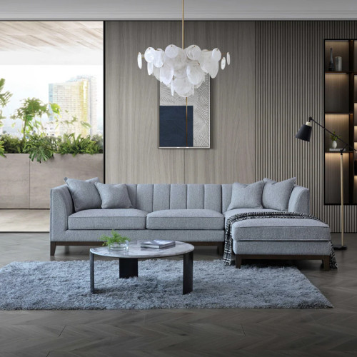 Bellano Sorrento Right Hand Corner Group in Dolphin Boucle